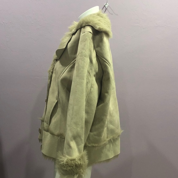 TWENTY TWENTY Tan Faux Fur, 2X - Picture 3 of 11